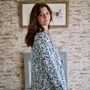 Turquoise And Royal Blue Organic Handmade Pyjamas, thumbnail 9 of 9