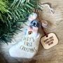 Personalised Baby's First Christmas Mouse In Stocking, thumbnail 1 of 6