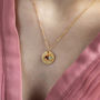 Sparkle Disc Necklace With Family Birthstones, thumbnail 6 of 10