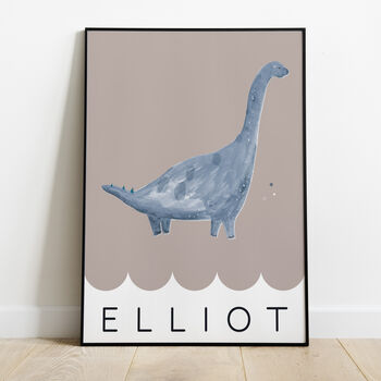 Personalised Children's Dinosaur Print, 2 of 4