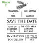 Save The Date Rubber Stamp | Personalised Save The Date, thumbnail 8 of 10