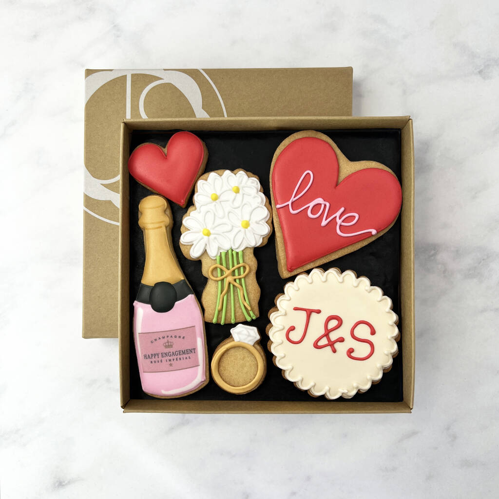 Engagement Iced Biscuit Box