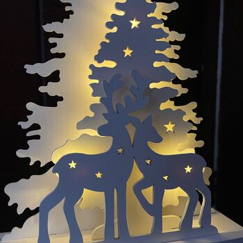 Light Up Deer Pair Decoration, 3 of 3