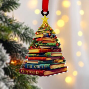 Book Christmas Tree Decoration, 6 of 9