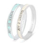 Anniversary Bangle Engraved With Your Date Silver, thumbnail 2 of 10