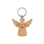 Angel Oak Keyring | 'Feathers Appear When Angels Are Near' | Keys, thumbnail 2 of 2