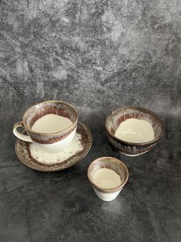 Handmade Pottery Coffee Gift Set Of Three, 4 of 10