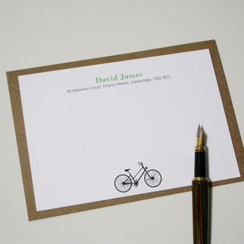 Personalised Bicycle Notecards, 3 of 4