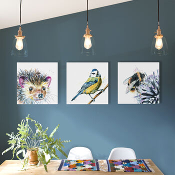 Inky Blue Tit Canvas Gallery Print, 8 of 10