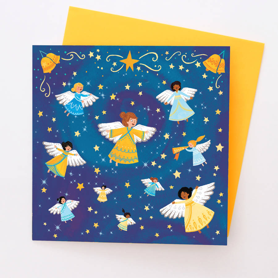 Angels Christmas Cards By Emma Randall