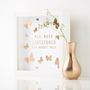 Personalised Butterfly Framed Christening Print, thumbnail 4 of 5