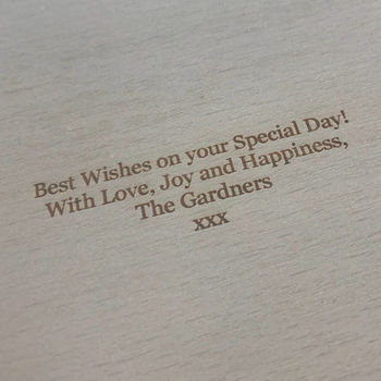 Our Family Personalised Engraved Wooden Board, 4 of 9