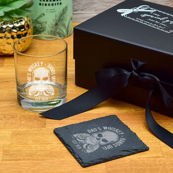 Gift Boxed Skull And Roses Tumbler And Coaster Set, 2 of 4