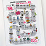 40th Birthday Personalised Print ‘Road To 40’, thumbnail 3 of 10