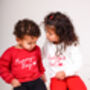 Valentines 'Mummy's Boy/Girl' Embroidered Sweatshirt, thumbnail 3 of 5