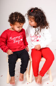 Valentines 'Mummy's Boy/Girl' Embroidered Sweatshirt, 3 of 5