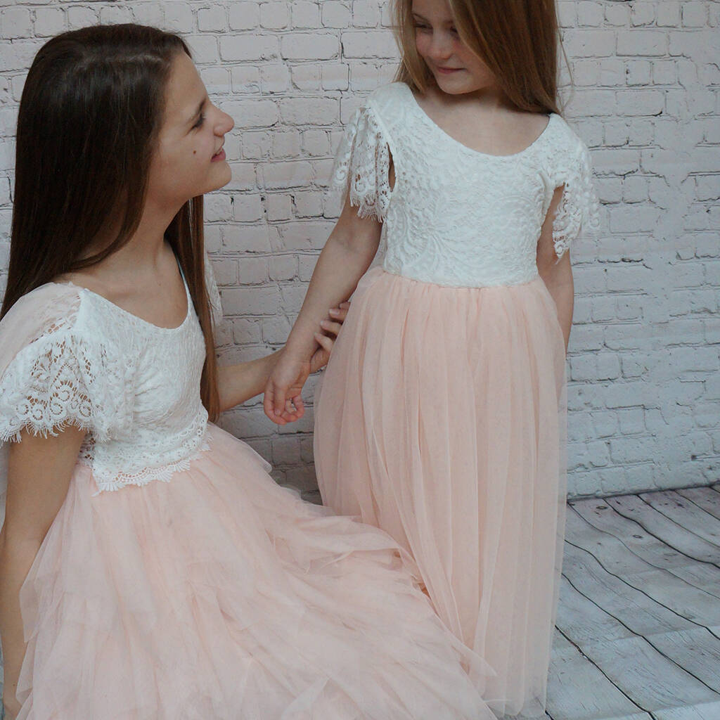 Anastasia In Blush ~ Party Or Flower Girl Dress, 1 of 5