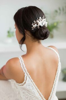 Alyssa Floral Wedding Hair Comb, 2 of 7