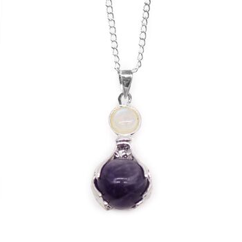 Amethyst Healing Hands Pendant Necklace, 3 of 7