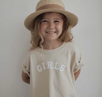 'Girls' Varsity Children's T Shirt, 3 of 4
