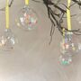 Citrus Baubles Set Of Six Yellow And Orange Baubles Bright Christmas Decor, thumbnail 4 of 7