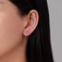 Sterling Silver Hocky Stick Stud Earrings, thumbnail 6 of 12