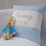 Personalised Silk And Linen Script Cushion, thumbnail 4 of 6