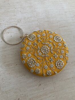 Yellow Handcrafted Bangle Indian Clutch Bag, 2 of 7