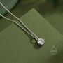 Sterling Silver Cz Bubble Pendant Necklace, thumbnail 4 of 12
