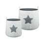 Gold Rattan Star Storage Basket, thumbnail 3 of 4