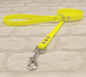 Waterproof Dog Collar And Lead Set Neon Yellow, 3 of 3
