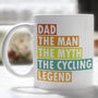 Cycling Father Day Mug, thumbnail 4 of 5