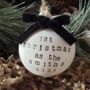 Personalised First Christmas Married Bauble Tree Decoration, thumbnail 1 of 5