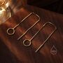 Sterling Silver Open Circle Ear Threaders, thumbnail 6 of 11