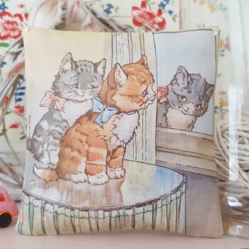 Kittens Storybook Illustration Fabric Gift, 3 of 5