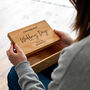 Personalised Gift For Bride Or Groom Oak Keepsake Box, thumbnail 2 of 4