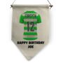 Personaslied Football And Rugby Shirt Customisable Pennant Flag, thumbnail 4 of 10