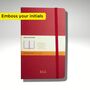 Personalised Moleskine Classic Notebook – Scarlet Red Large | Emboss Your Initials, thumbnail 1 of 8