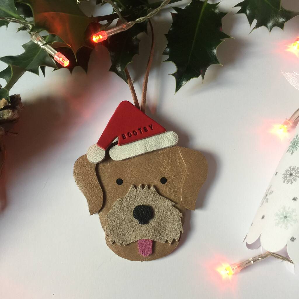 Personalised Border Terrier Dog Christmas Ornament By The Dogs Collars UK | notonthehighstreet.com