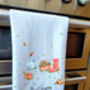 Personalised Floral Garden Tea Towel, thumbnail 3 of 4