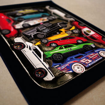 Personalised Toy Cars Childhood Wall Art Print, 4 of 5