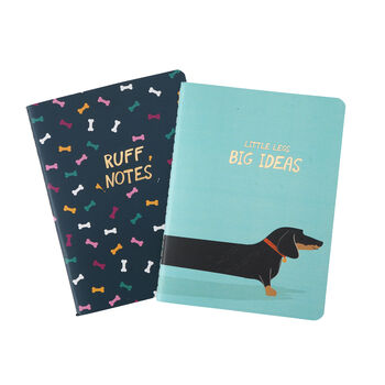 Set Of Two Top Dog 'Little Legs Big Ideas' Notebooks, 6 of 6