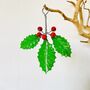 Christmas Holly Hanging Decoration, thumbnail 1 of 5