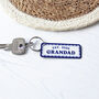 The Year You Became My Grandad Personalised Keyring, thumbnail 1 of 6