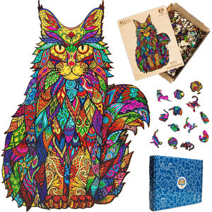 Wooden Cat Jigsaw Puzzles For Adults Xl 330 Piece By The Puzzled Tree
