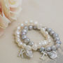 Initial Classic Pearl Lily Bracelet, thumbnail 4 of 4