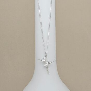 Personalised Sterling Silver Ballerina Necklace, 3 of 5