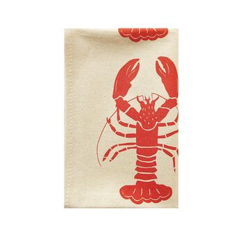 Organic Tea Towels | Lobster, 5 of 6