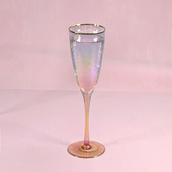 G Decor Set Of Four Lustre Hammered Flute Glasses, 2 of 4