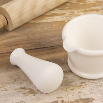 Porcelain Crush Pestle And Mortar, 2 of 5